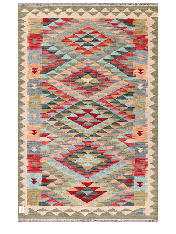 Maimana Afghanistan Kilim Rug - 184 x121 cm