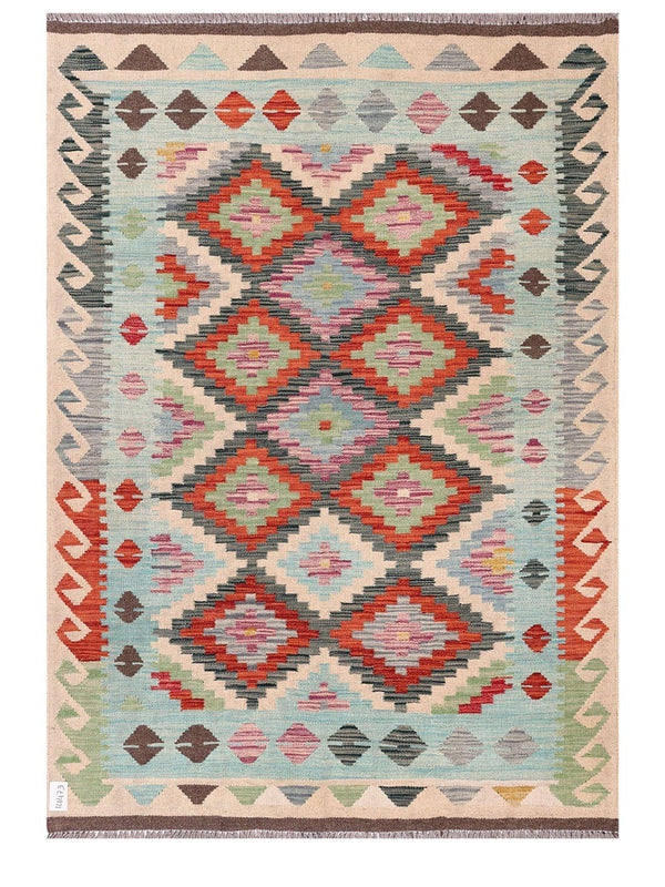 Maimana Afghanistan Kilim Rug - 181 x129 cm