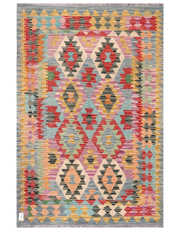 Maimana Afghanistan Kilim Rug - 184 x124 cm