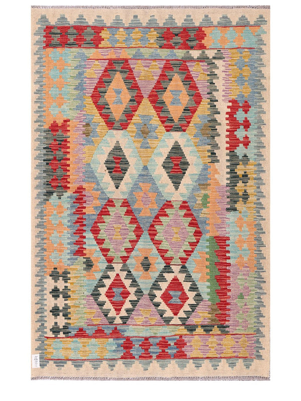 Maimana Afghanistan Kilim Rug - 185 x121 cm