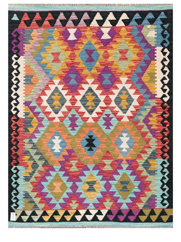 Maimana Afghanistan Kilim Rug - 170 x129 cm