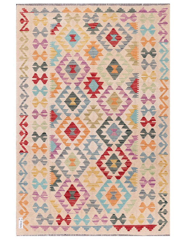 Maimana Afghanistan Kilim Rug - 183 x125 cm