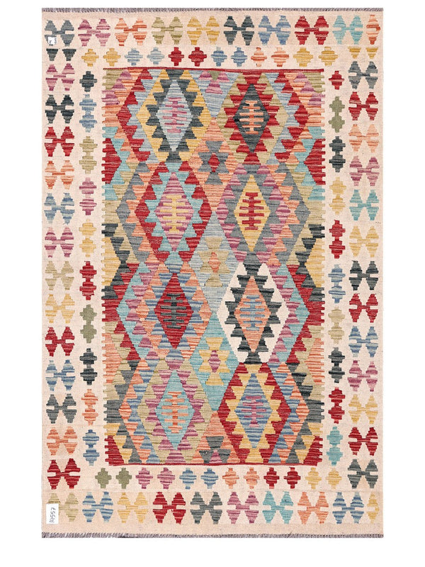 Maimana Afghanistan Kilim Rug - 197 x131 cm