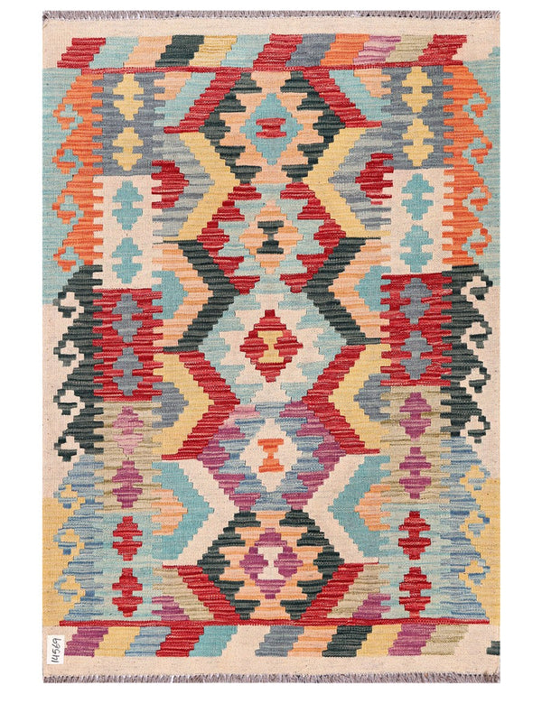 Maimana Afghanistan Kilim Rug - 145 x102 cm