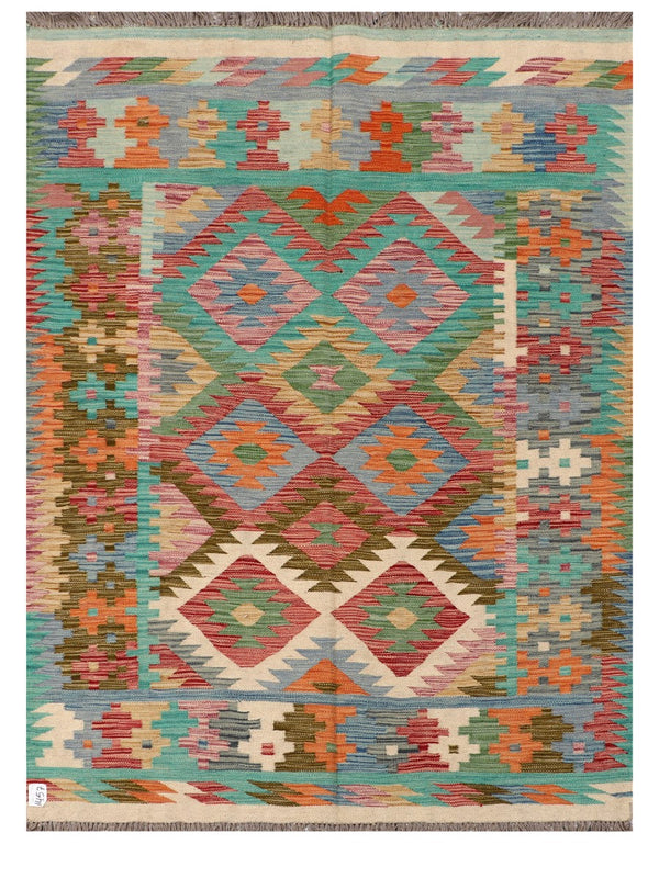 Maimana Afghanistan Kilim Rug - 203 x150 cm
