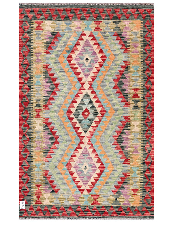 Maimana Afghanistan Kilim Rug - 163 x105 cm