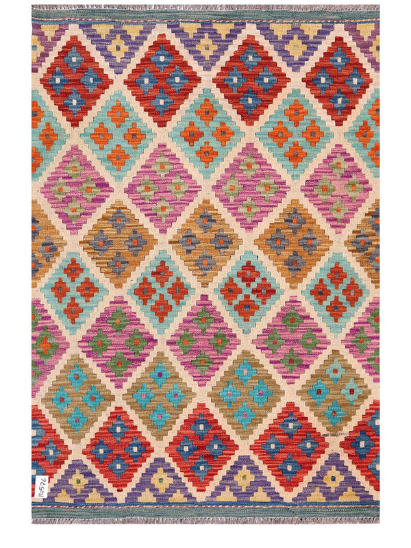 Maimana Afghanistan Kilim Rug - 153 x106 cm