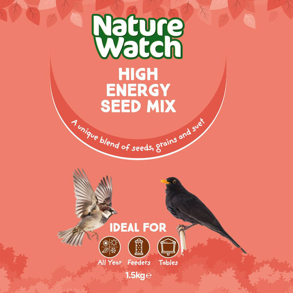 High Energy Wild Bird Seed Mix By Nature Watch - 1.5kg