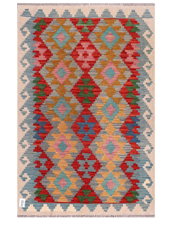 Maimana Afghanistan Kilim Rug - 154 x102 cm