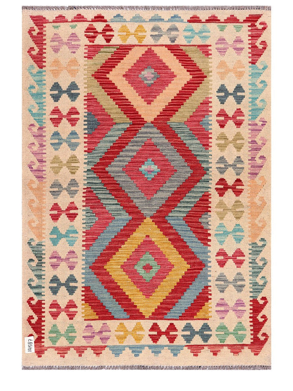 Maimana Afghanistan Kilim Rug - 154 x109 cm