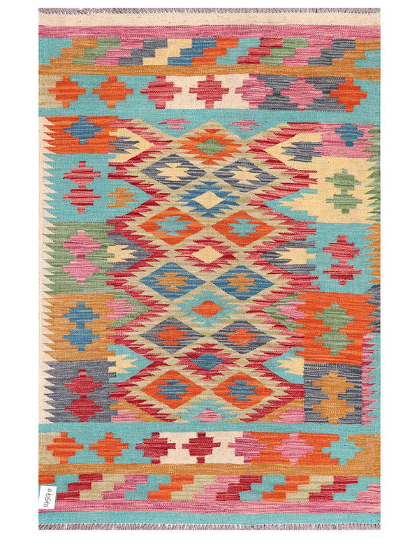 Maimana Afghanistan Kilim Rug - 155 x105 cm