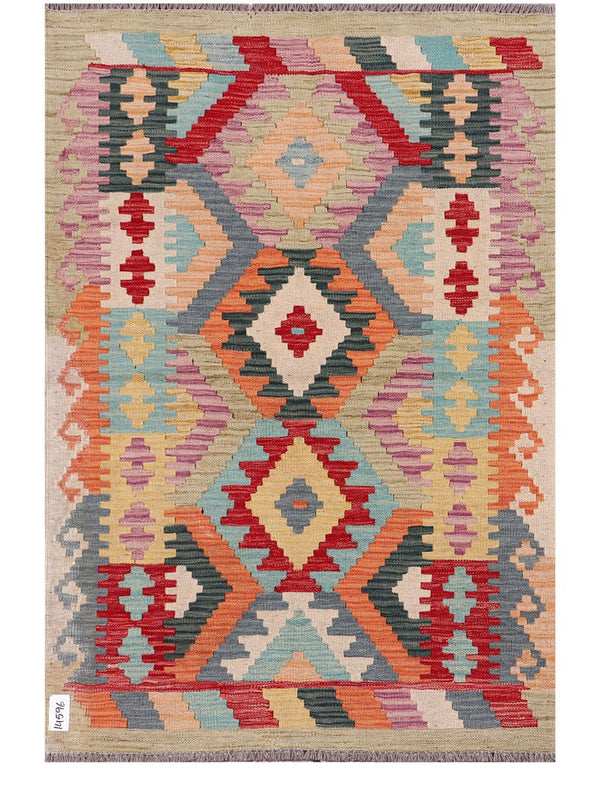Maimana Afghanistan Kilim Rug - 145 x101 cm