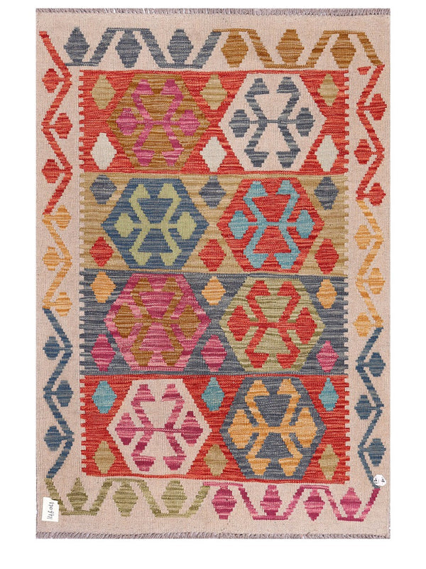 Maimana Afghanistan Kilim Rug - 152 x105 cm
