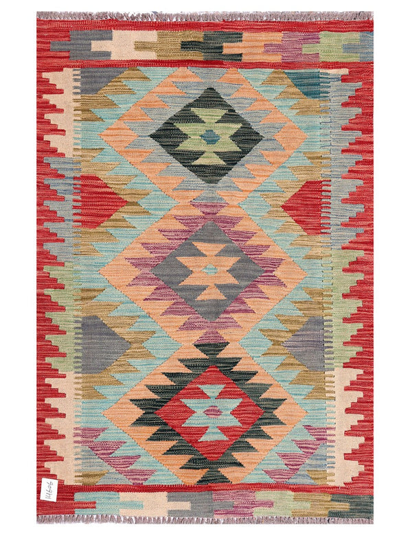 Maimana Afghanistan Kilim Rug - 144 x98 cm