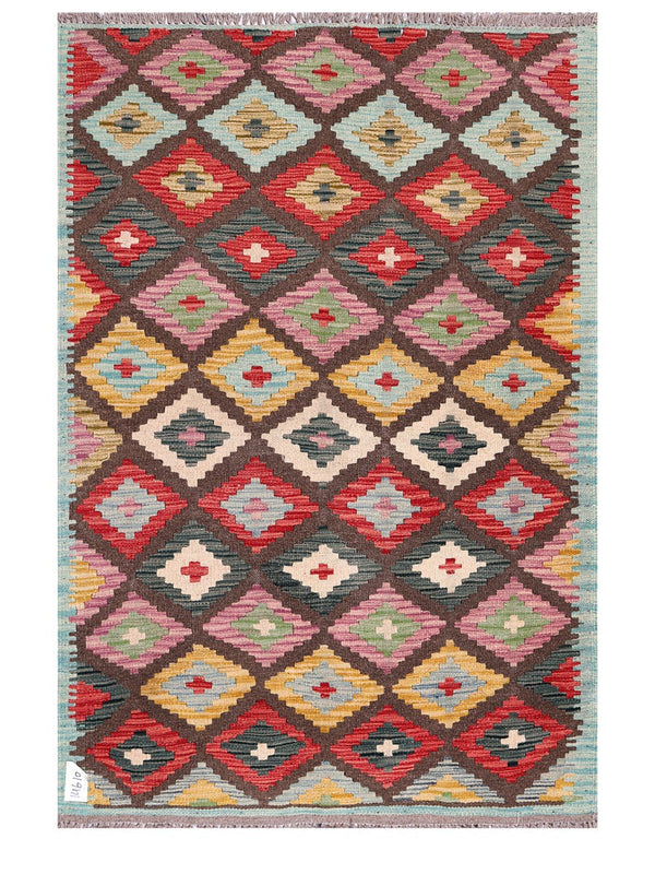 Maimana Afghanistan Kilim Rug - 152 x104 cm