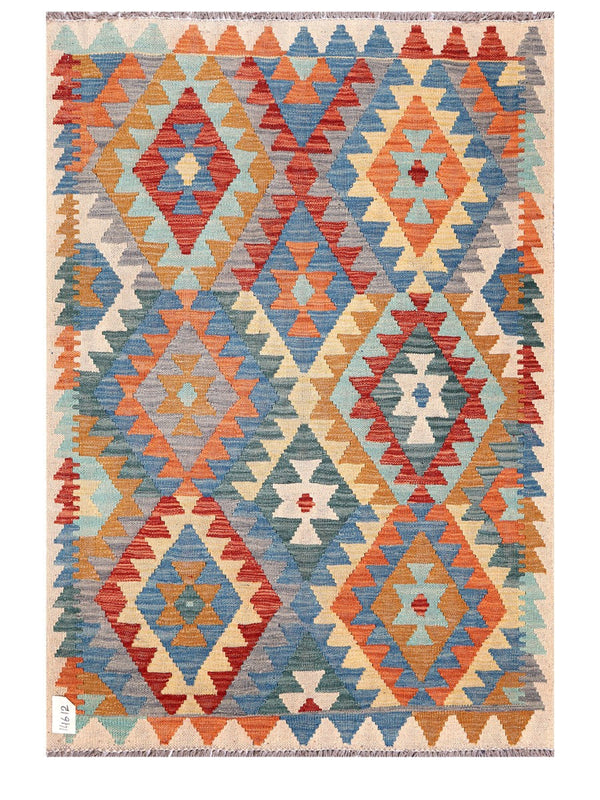 Maimana Afghanistan Kilim Rug - 146 x103 cm