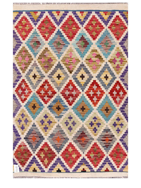 Maimana Afghanistan Kilim Rug - 152 x103 cm