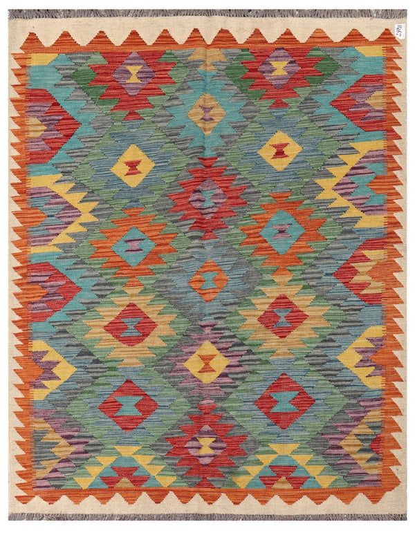 Maimana Afghanistan Kilim Rug - 195 x152 cm