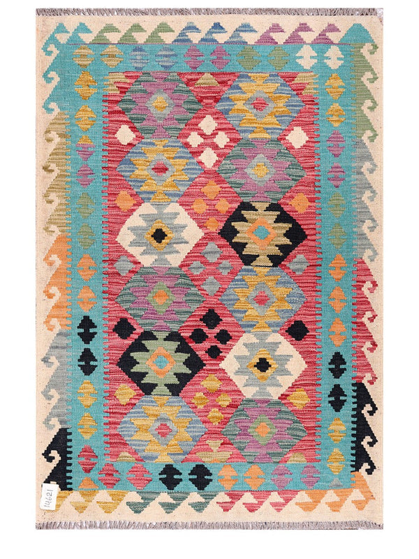 Maimana Afghanistan Kilim Rug - 154 x106 cm