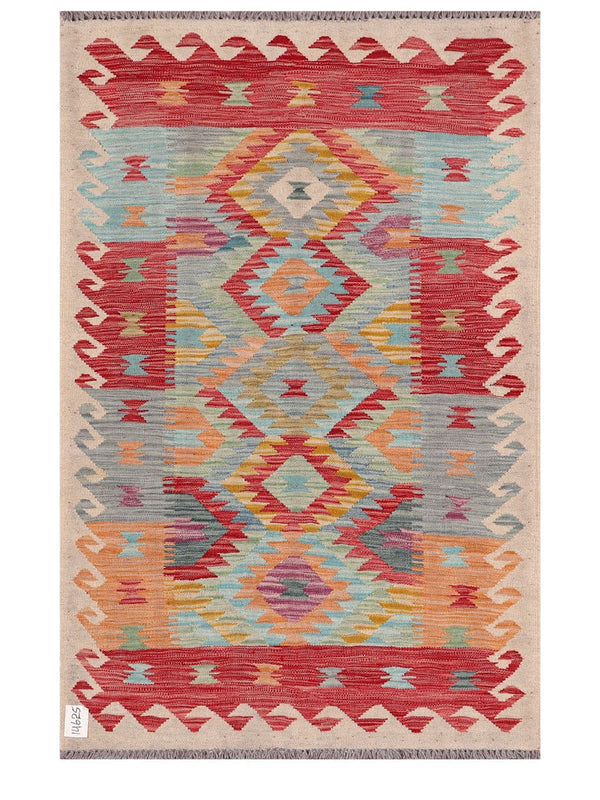 Maimana Afghanistan Kilim Rug - 151 x97 cm