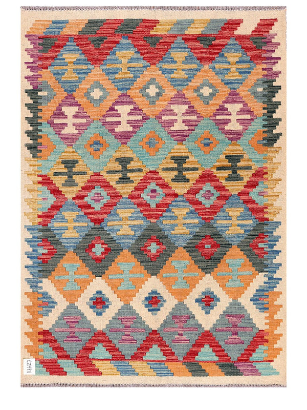 Maimana Afghanistan Kilim Rug - 147 x107 cm