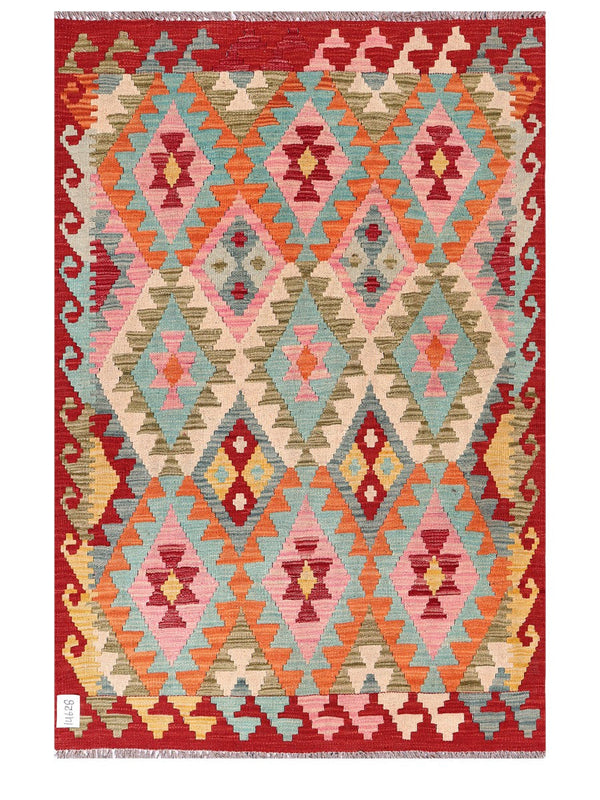 Maimana Afghanistan Kilim Rug - 153 x104 cm