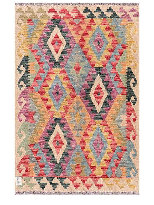 Maimana Afghanistan Kilim Rug - 146 x98 cm