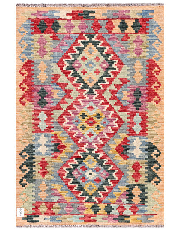 Maimana Afghanistan Kilim Rug - 149 x102 cm