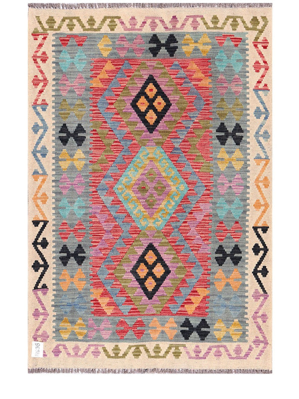 Maimana Afghanistan Kilim Rug - 151 x103 cm