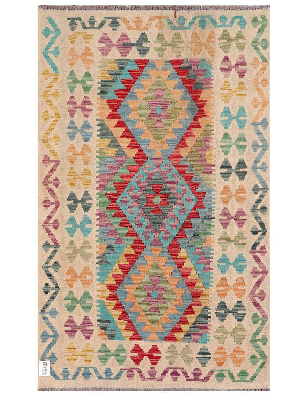Maimana Afghanistan Kilim Rug - 163 x101 cm
