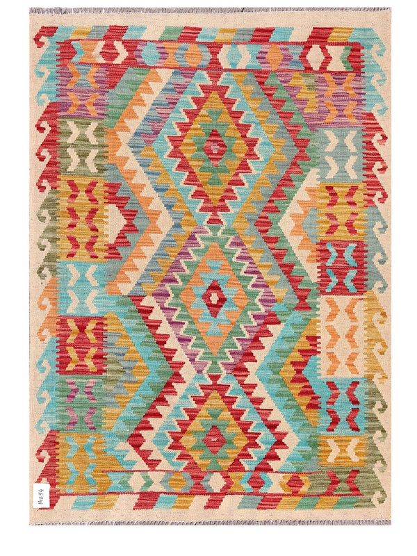 Maimana Afghanistan Kilim Rug - 155 x112 cm