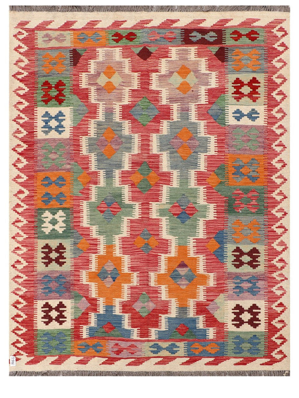 Maimana Afghanistan Kilim Rug - 198 x152 cm