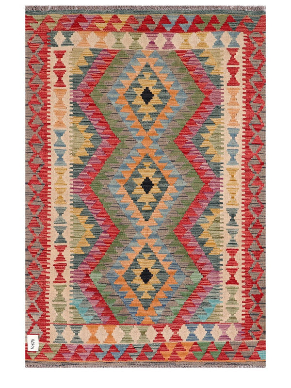 Maimana Afghanistan Kilim Rug - 161 x107 cm
