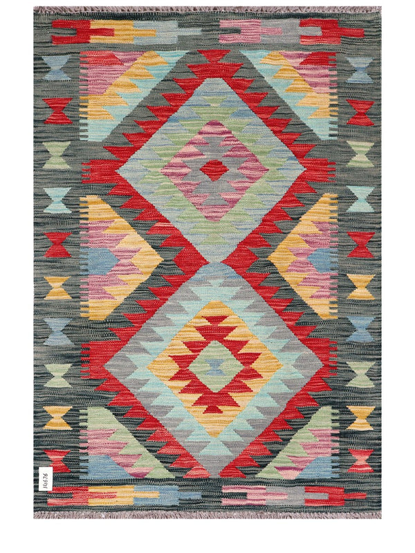 Maimana Afghanistan Kilim Rug - 143 x97 cm
