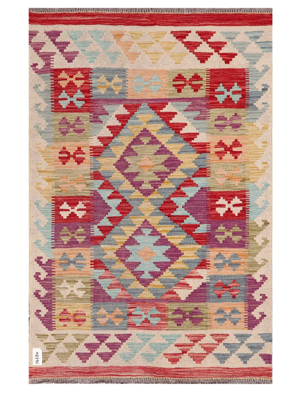 Maimana Afghanistan Kilim Rug - 154 x103 cm
