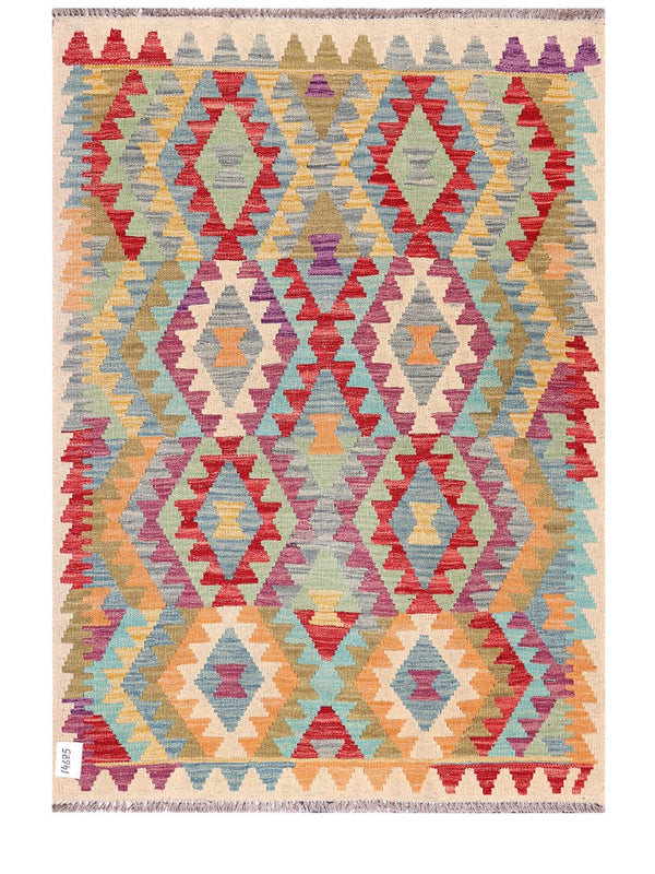 Maimana Afghanistan Kilim Rug - 149 x104 cm