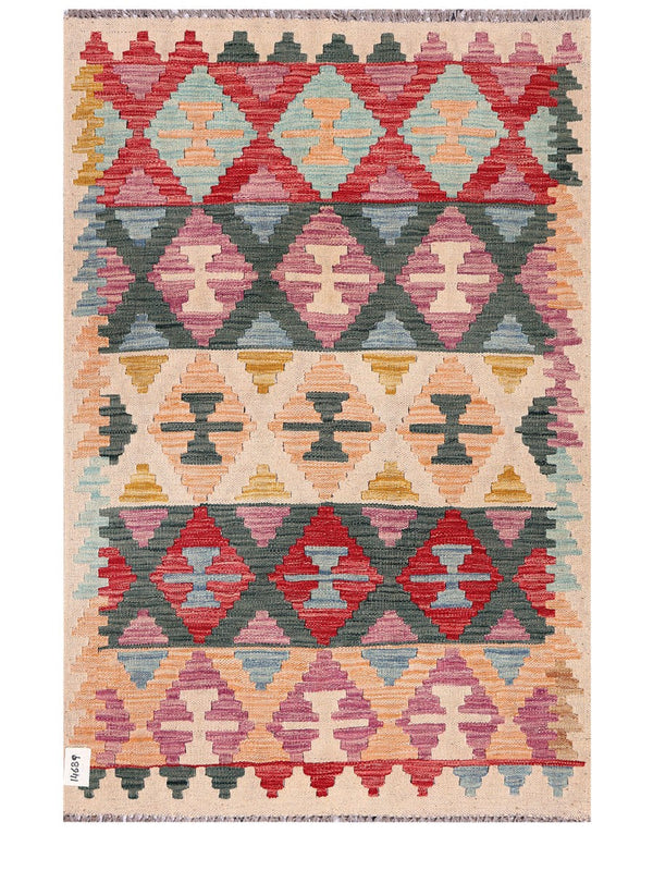 Maimana Afghanistan Kilim Rug - 143 x96 cm