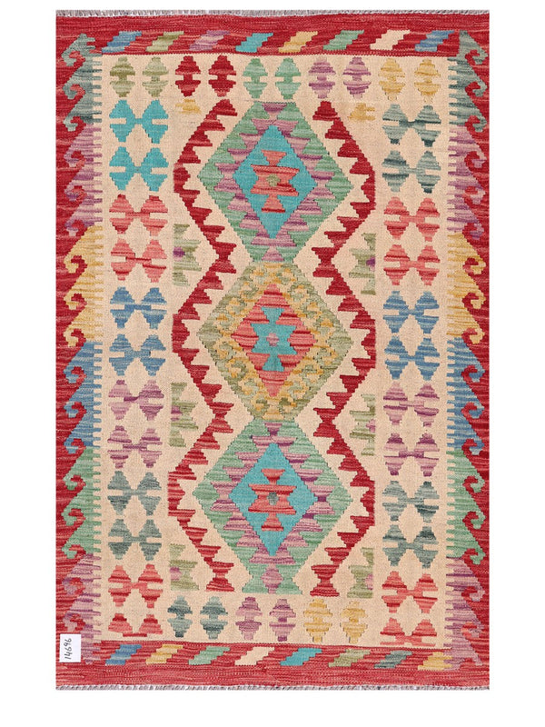 Maimana Afghanistan Kilim Rug - 155 x102 cm