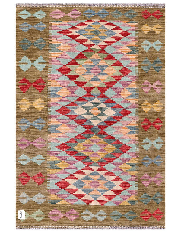 Maimana Afghanistan Kilim Rug - 159 x109 cm