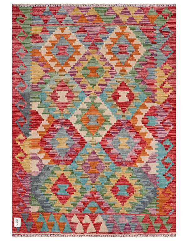 Maimana Afghanistan Kilim Rug - 155 x109 cm