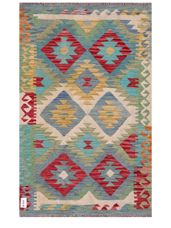 Maimana Afghanistan Kilim Rug - 152 x97 cm