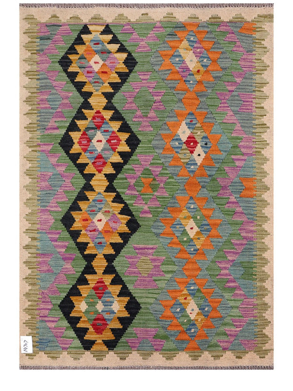 Maimana Afghanistan Kilim Rug - 146 x105 cm
