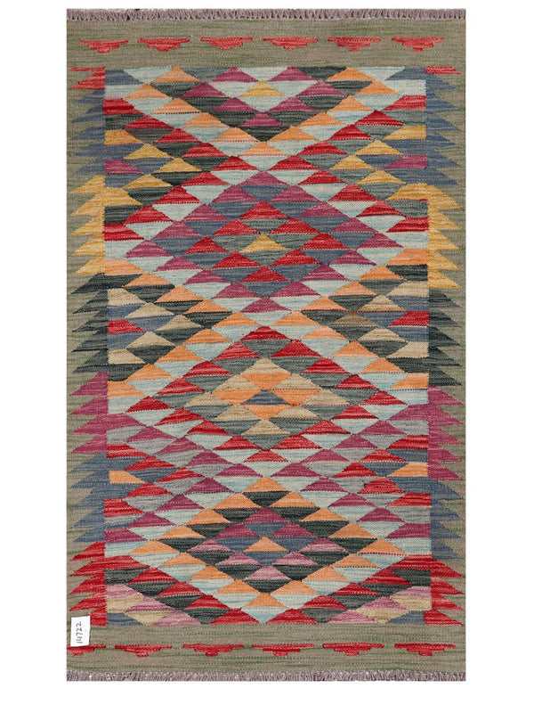 Maimana Afghanistan Kilim Rug - 158 x97 cm