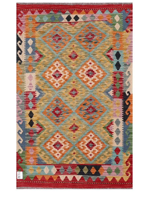 Maimana Afghanistan Kilim Rug - 155 x100 cm