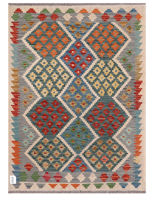 Maimana Afghanistan Kilim Rug - 148 x107 cm