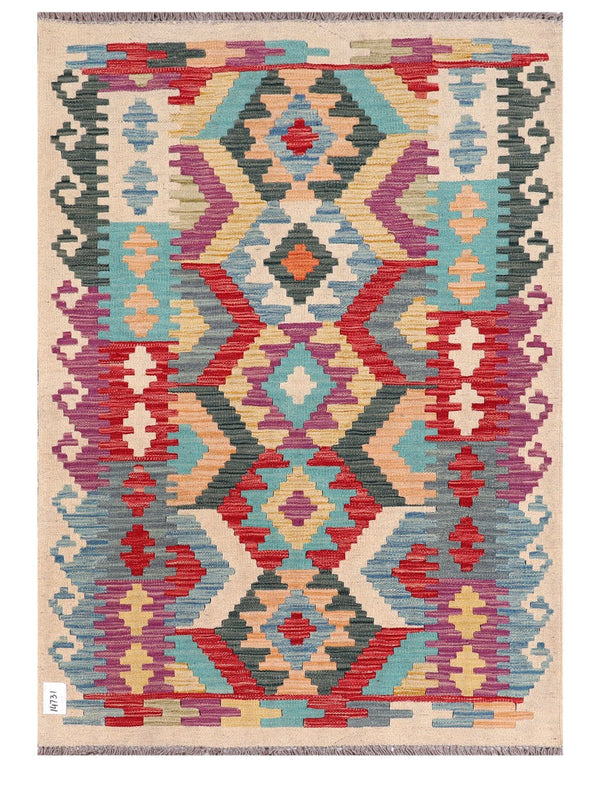 Maimana Afghanistan Kilim Rug - 147 x104 cm