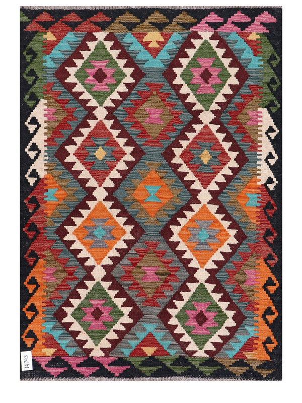Maimana Afghanistan Kilim Rug - 142 x103 cm