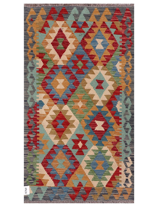 Maimana Afghanistan Kilim Rug - 145 x83 cm