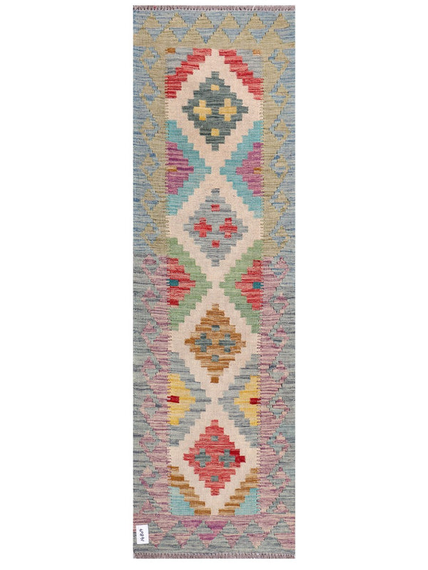 Maimana Afghanistan Kilim Rug - 200 x60 cm