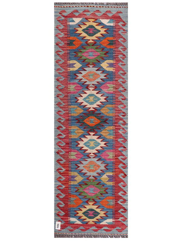 Maimana Afghanistan Kilim Rug - 199 x64 cm